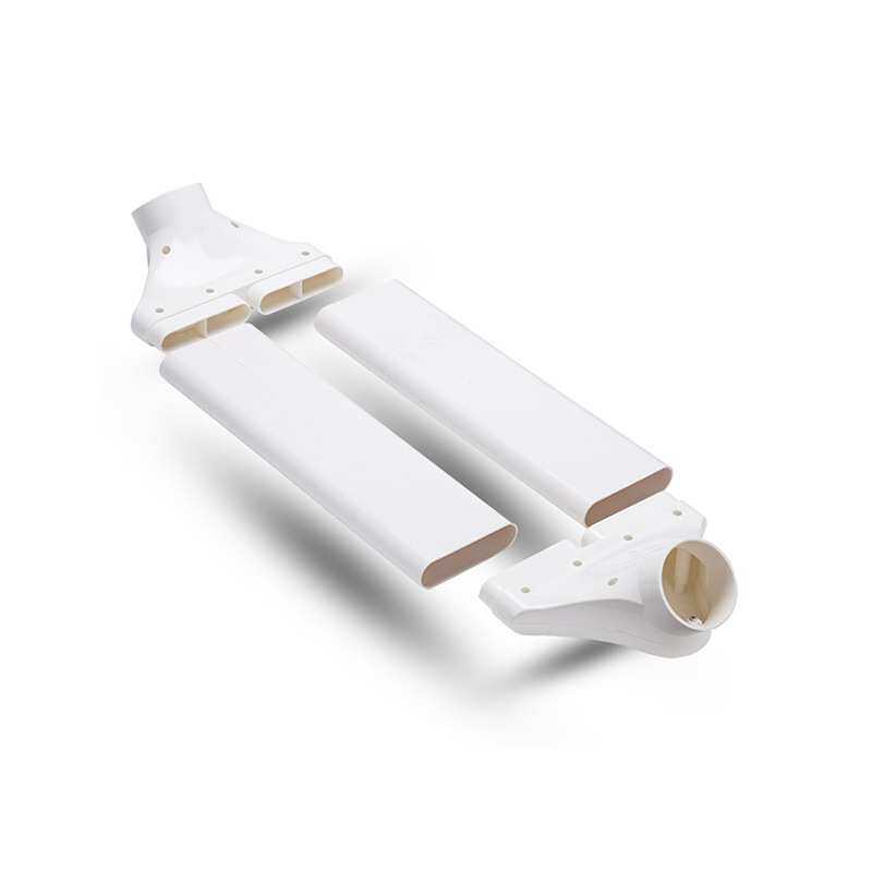 新风系统管道过梁器横梁通风扁管80/110/160mm风机管道变径过梁器