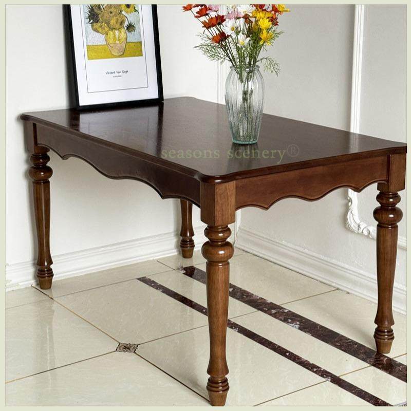 全实木美式餐桌家用餐厅桌椅组合复古长方桌小户型中古色免邮桌子,玩具/童车/益智/积木/模型,毛绒/玩偶/公仔/布艺类玩具,淘宝优惠券,粉丝福利购,淘宝优惠卷