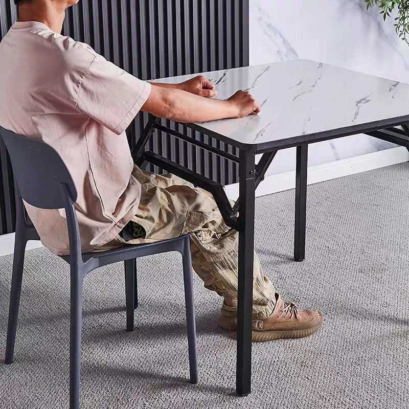 折叠桌饭桌餐桌掼蛋棋牌桌简易烤火桌商用加厚方形出地摊桌快餐桌