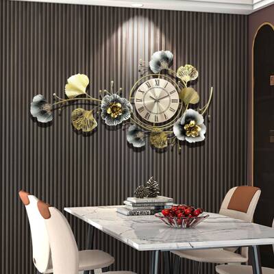 轻奢钟挂钟客家2601用时创意时钟挂墙装饰简约尚石厅英时钟挂表表