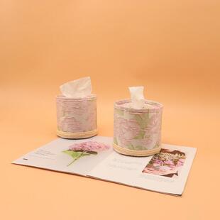 布艺朵卷纸花盒高感高颜值纸巾客厅家用无品牌/桌面高档卷纸收纳