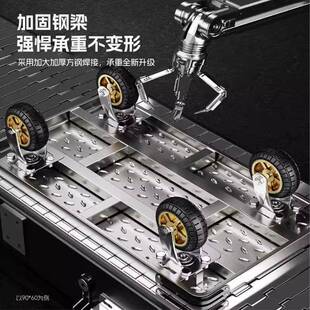 小推车拉货轻便手可推车折叠快递平拉板平板车-车拖车小车家用可