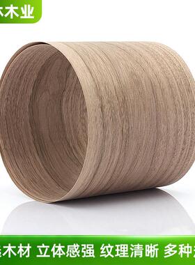 美国RIZ饰加天然实木木皮具家装贴皮家装墙板黑胡厚桃山纹木皮