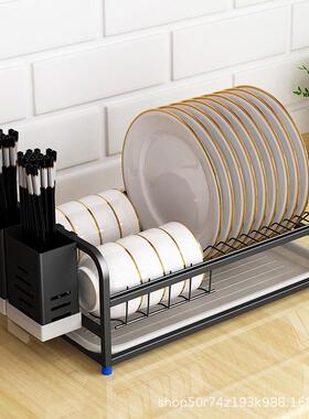 304碟RIR不锈钢碗架厨房沥水碗架多功子能放碗盘碗筷收纳架盘收纳