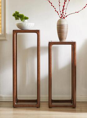 家逸花架实室木置物架客厅中内式现代简约盆架美76813式高花低花