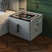 简ins奢柜子卧室床头柜小型抽屉柜简约现易岩代储物柜轻板床床头