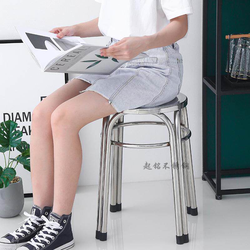 锈钢圆子客厅坐圆凳用金属圆凳TGW加固圆凳家凳餐凳流水线椅不子