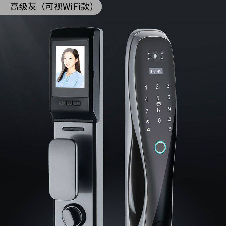 全自动电子锁智能门锁猫眼指纹密码家用防盗门智能锁十大智能