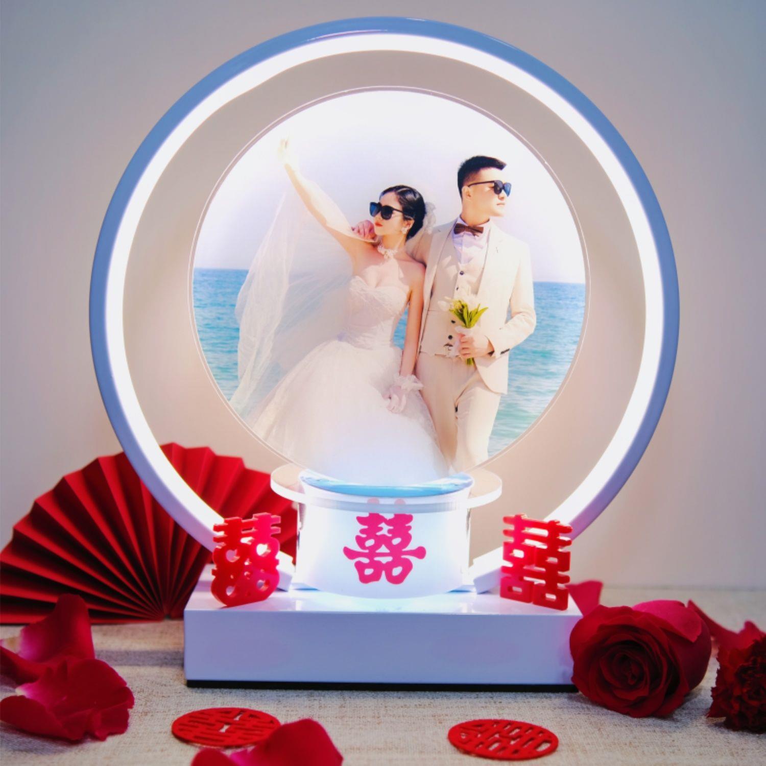 定制照片长明灯结婚礼物