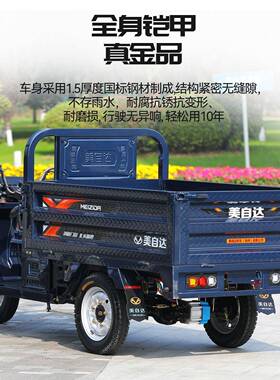 载重王动车三轮拉厂货电电瓶车大功率山区MDZ1200D爬坡家