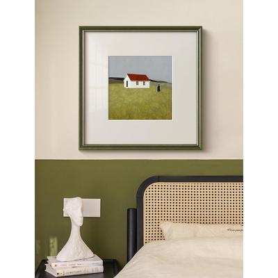 沙龙吉祥色块山水画现代法国壁龛艺术挂画斯堪的纳维亚覆古简约客