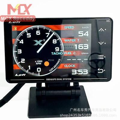 LUFI 三代XS汽车改装多功能OBD仪表涡轮压力表油温排温空燃比转速