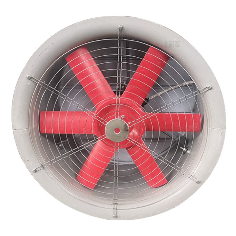 玻璃钢通风机圆形送风机管道式风机防腐玻璃钢FT35-11轴流风机