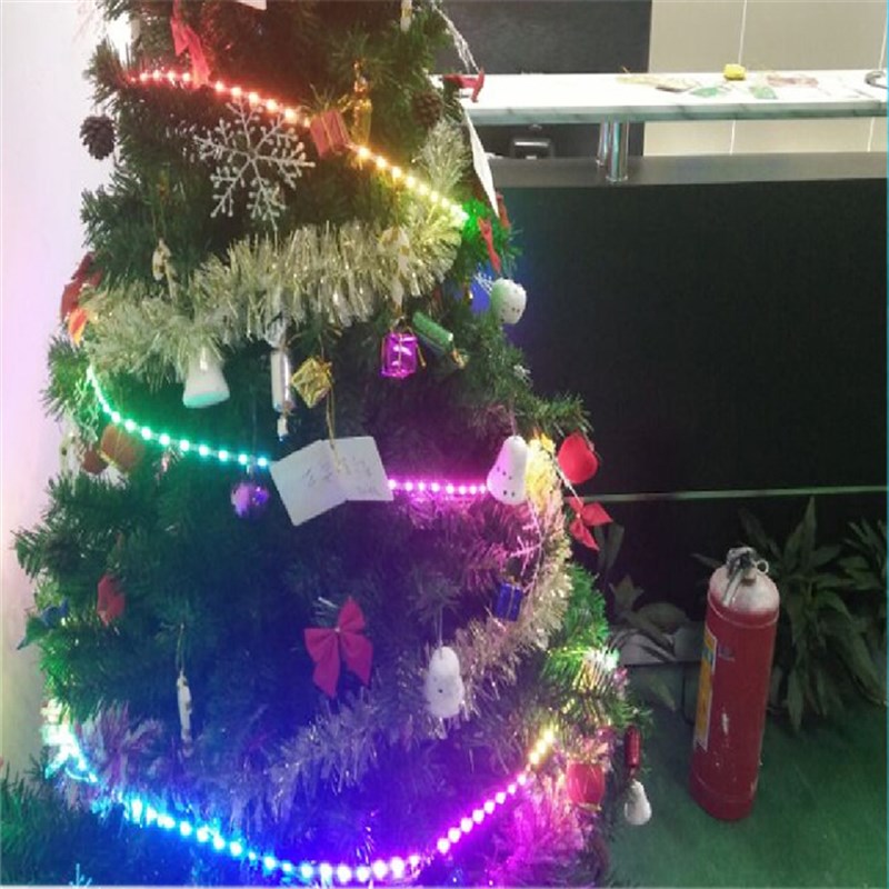 客厅防水WS2812幻彩灯带低压5V装饰遥控幻彩软性灯条调光智能