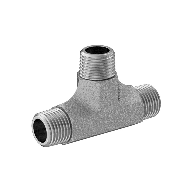 NPTF Male                               耐极压碳钢外外丝三通