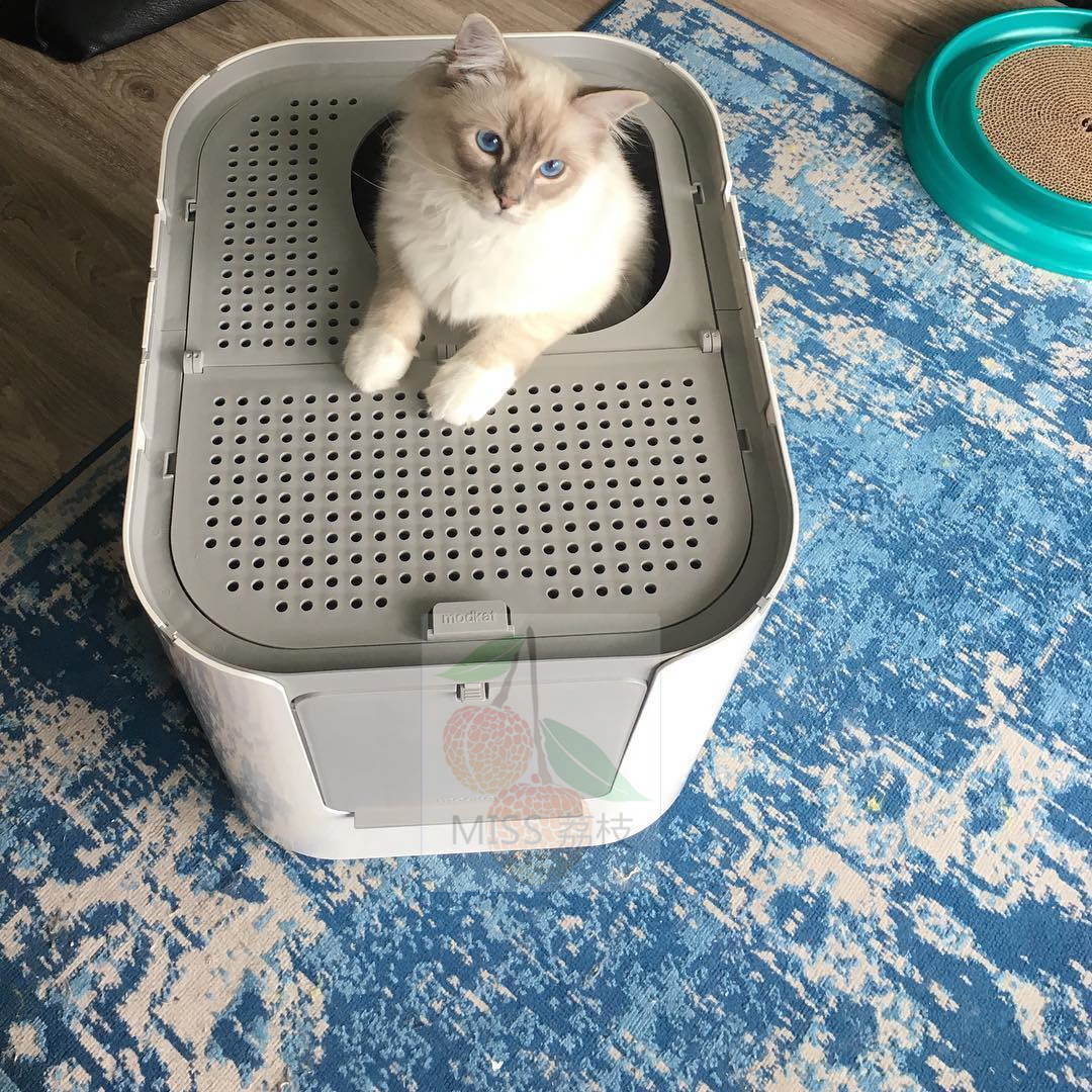 德国直邮modkat猫砂盆猫厕所新款猫厕所XL号猫砂盆高品质