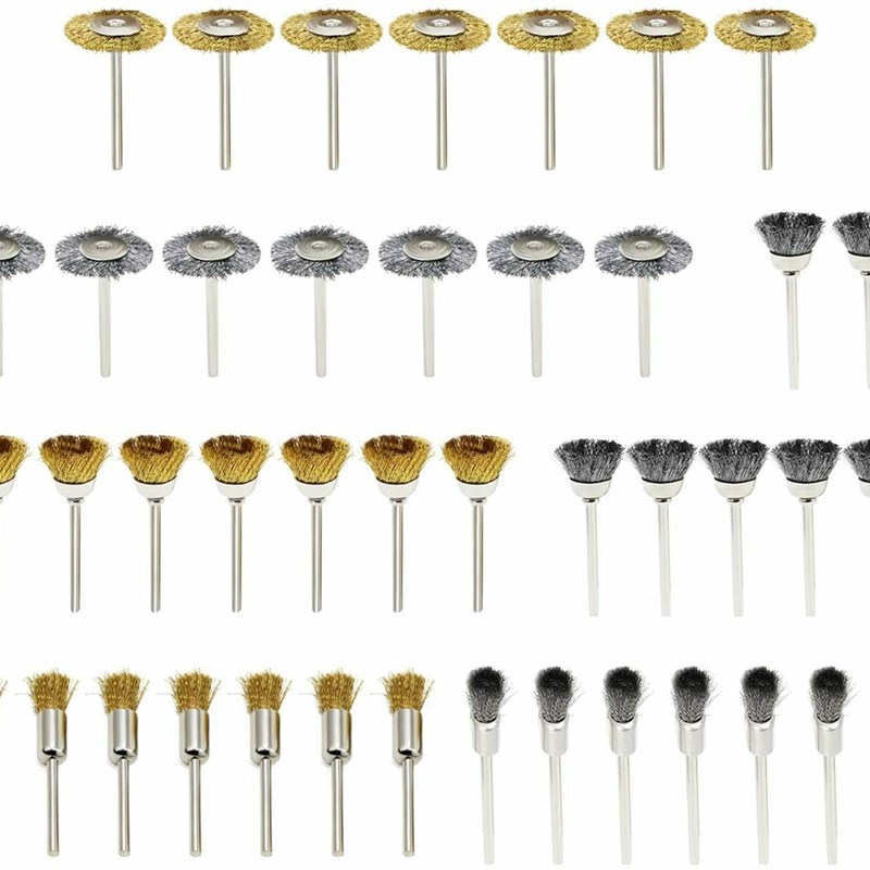 42PC钢丝刷 铜丝刷套装  笔刷 T刷 碗刷