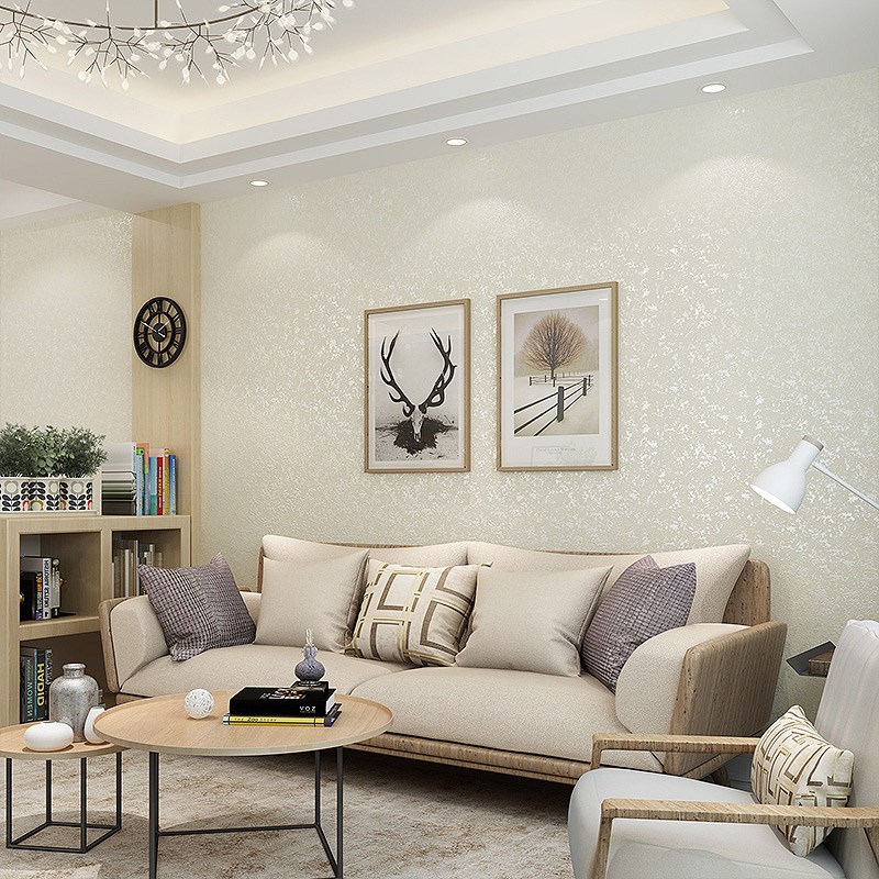 3d简约现代自粘纯色硅藻泥墙纸温馨家用卧室翻新加厚自贴壁纸