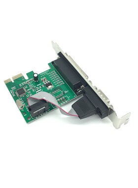 PCI-E 转 com 加 LTP 卡 PCIE 串并口卡 RS232+LTP一串一并扩展卡