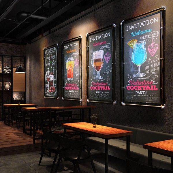 复古怀旧铁艺水管木板装饰画挂画酒吧网咖墙壁装饰品壁饰墙上壁挂