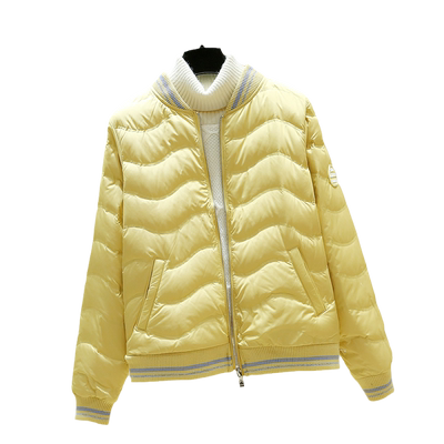 白鸭绒羽绒服女短款冬季新款小个子轻薄棒球服宽松立领夹克厚外套