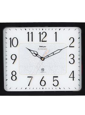 威灵顿挂钟 实木钟 创意简约静音客厅居家挂表 长方形 G10451