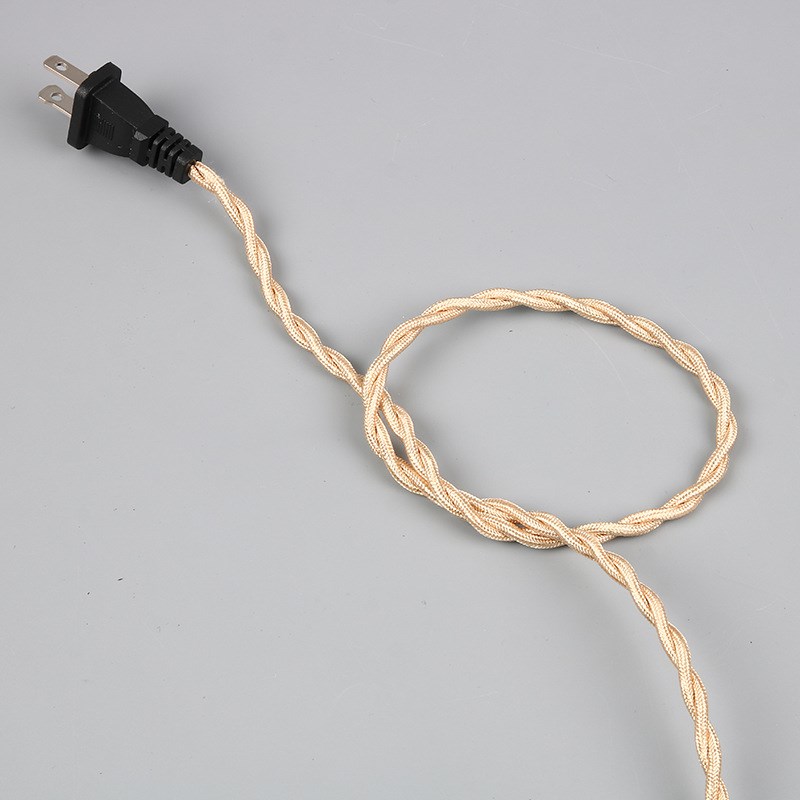 4.6米美规E26木艺菱形吊线灯橡木灯座e27螺口灯泡灯头