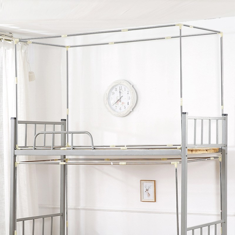 蚊帐支架上铺下铺支架杆子可伸缩不锈钢不可伸缩支架学生宿舍通用