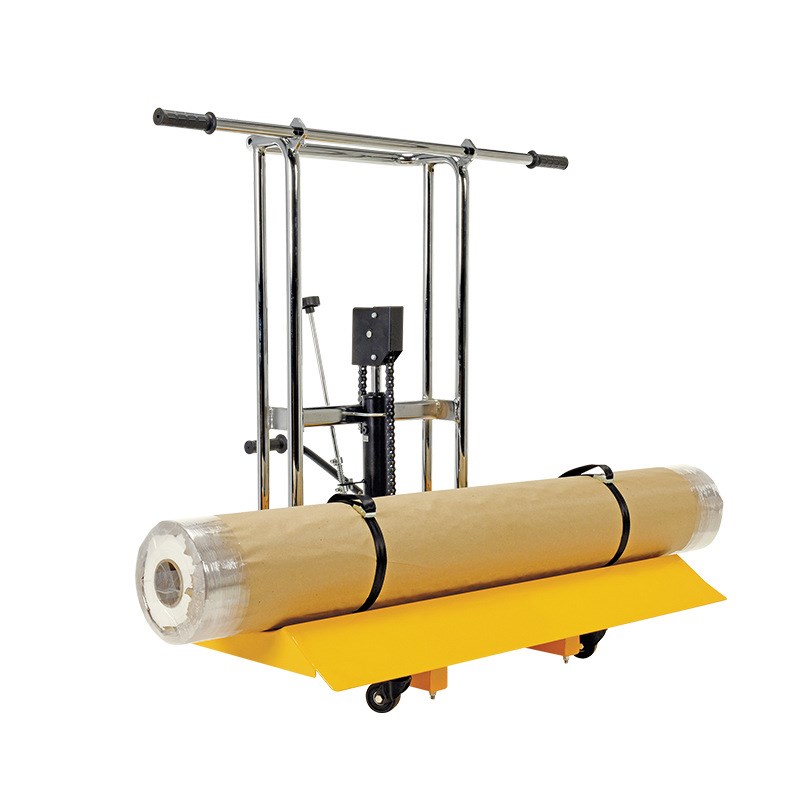 新力特圆形物料升高车卷膜堆高车防翻滚防滑手动搬运车液压车PFR