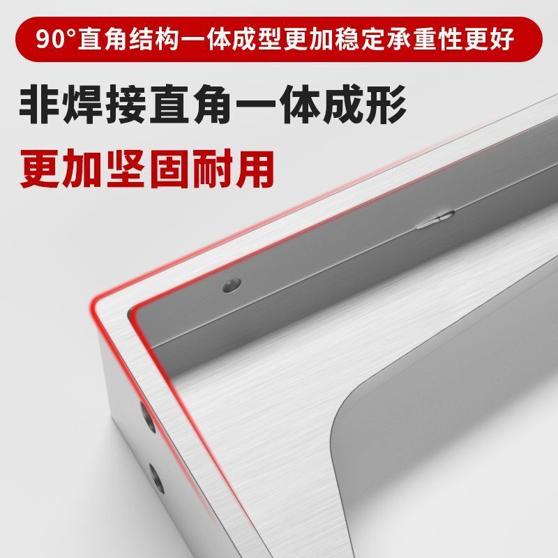 不锈钢加厚三角支撑架墙上书桌悬空托架挂墙直角电视柜三角铁支架