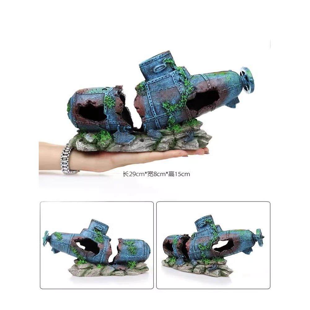 鱼彷沉缸船潜艇造景摆件脂装饰品全套真餐躲避屋树水族箱布景1223,宠物/宠物食品及用品,造景/装饰,淘宝优惠券,粉丝福利购,淘宝优惠卷