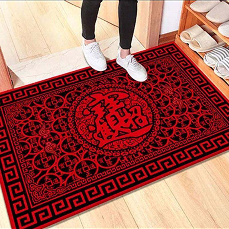 新年子红色入户212门地垫出入平安脚垫卧室门口垫进门地毯门垫可,居家布艺,地毯,淘宝优惠券,粉丝福利购,淘宝优惠卷