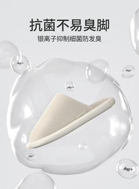 优侣调防臭棉拖鞋女秋季毛毛绒冬情UDT1105-家居室室内保暖办公地