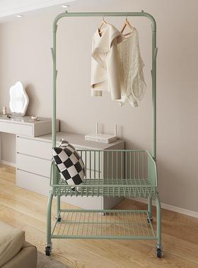 晾衣架挂杆架落地式卧室内家用衣帽架移动间衣服bsds-ls衣置物架