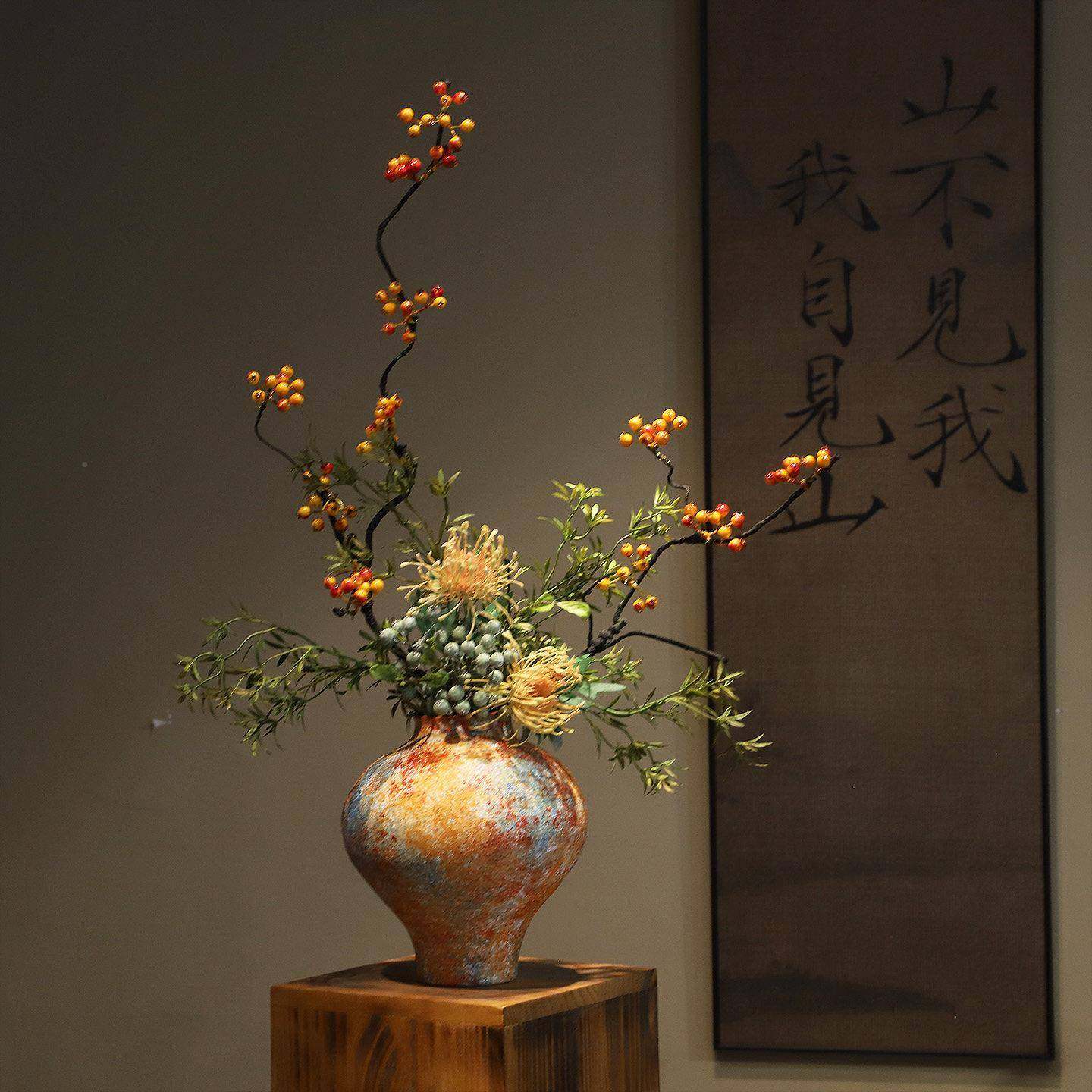 陶瓷花瓶中宋美学禅意式544摆代件民酒馆侘寂中古覆古法宿式创意,家居饰品,花瓶,淘宝优惠券,粉丝福利购,淘宝优惠卷