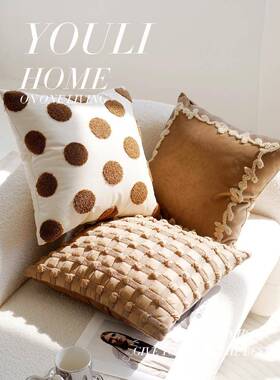 世纪风格中棕色高端WbYL-JHJHGi-Saa值bi高价无障碍豪华枕套客厅