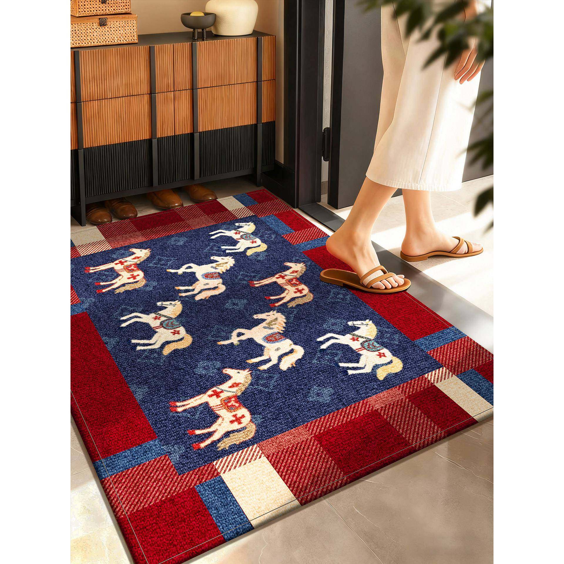 高级感入户门地进门防垫20B叠纹骏26新款马年脚垫子关加玄厚垫滑,居家布艺,入户地垫,淘宝优惠券,粉丝福利购,淘宝优惠卷