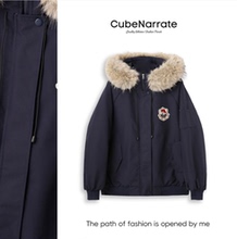 【最后一次狂欢】【玩酷街区】 毛毛领刺绣外套CN1109L026