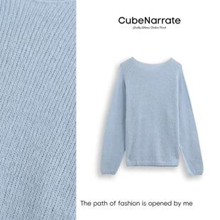 百搭圆领套头长袖 云间浅杏 枋叙 上衣CN320W079 告别之夜