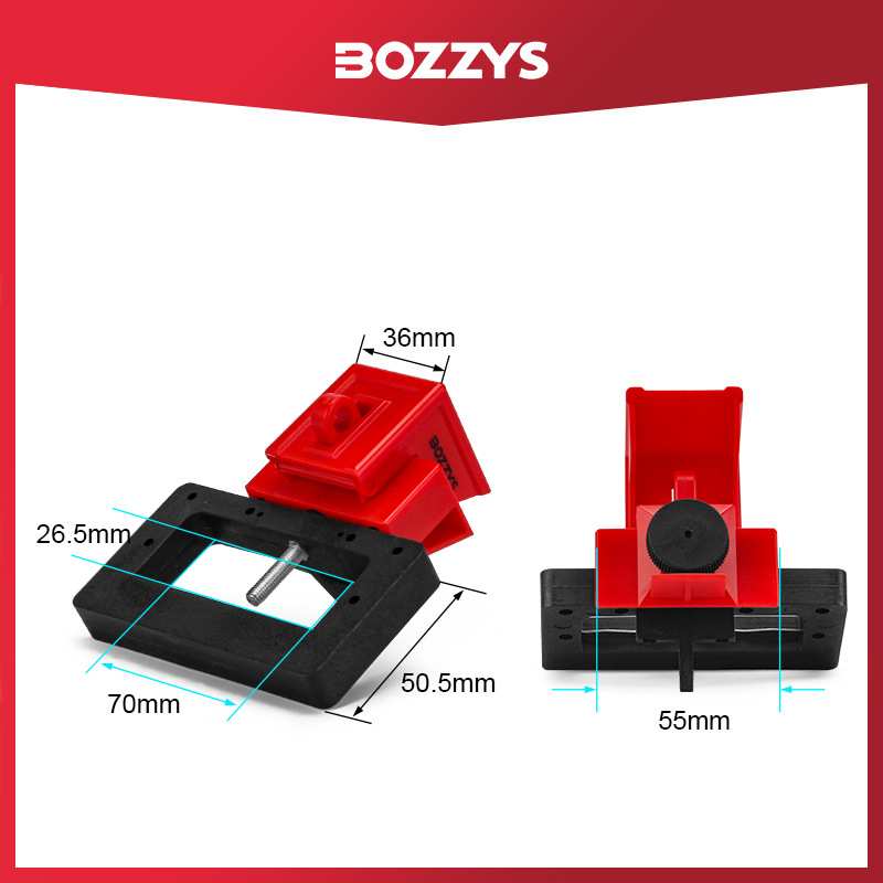 BOZZYS工业安全锁具塑壳断路器锁电源开关锁尼龙锁扣厂家