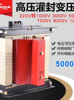 单相灌封高压变压器10KW220V转10KV5000V7KV高压耐压试验变压器