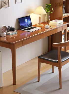 实木窄书桌宽40/50CM小户型家用写字办公桌简约电脑桌学生学习桌