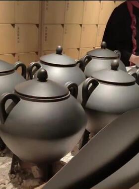 云琳茶具煮茶斧新中式茶馆煮茶壶炭烧古法煮茶器明火teastone