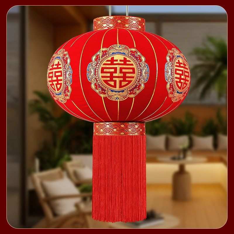 结婚灯笼喜字灯笼结婚大门大红灯笼喜事灯笼中国风中式婚庆灯笼新