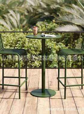 high bar table And chair 高吧桌椅 金属铁艺彩色高脚吧桌椅