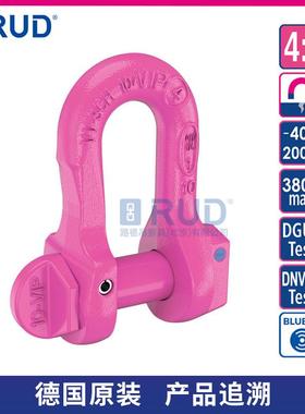 RUD路德吊索具D型卸扣VV-SCH保险卸扣安全预装有胀销销轴可转动