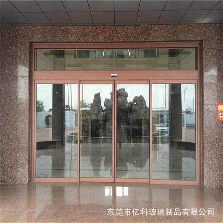 玻璃感应自动门公司大门平移门不锈钢框架钢化玻璃感应门智能