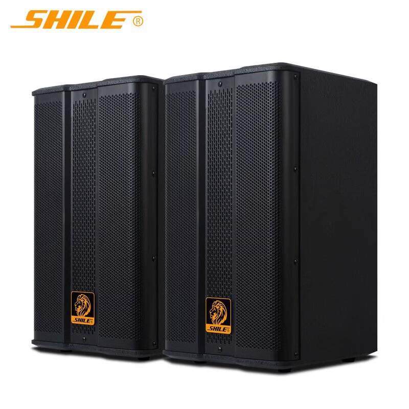 狮乐BX-503音响8英寸木质壁挂培训舞蹈会议室教学家用卡拉OK音箱