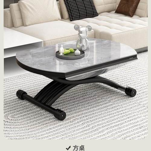 多功能升降茶几餐桌两用一体式小户型客厅圆形可移动折叠家用茶几