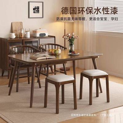 实木凳子家用可叠放矮凳软包板凳客厅家庭备用现代小方凳餐桌椅子